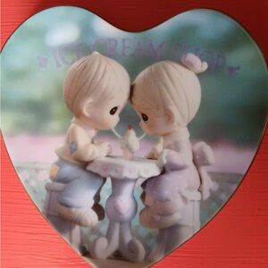 Heart-Shaped Precious Moments Our Friendship Plate